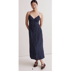 Madewell Layton Midi Slip Dress, Fresh Blueberry, size 6, NWT